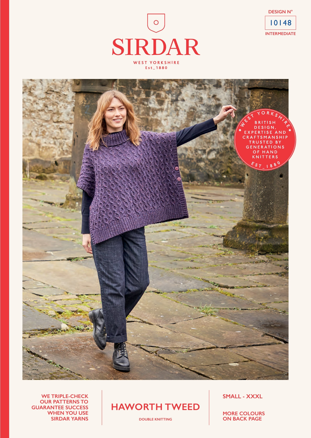 Sirdar Poncho Knitting Pattern in DK 10148P PDF DOWNLOAD