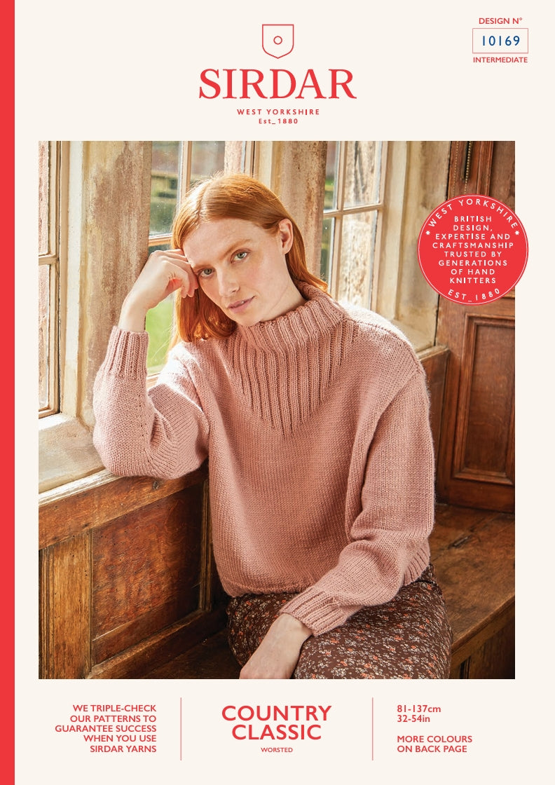 Sirdar Sweater Knitting Pattern in Worsted 10169P PDF DOWNLOAD