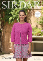Sirdar Woman's Jacket Knitting Pattern in Country Style DK 7936P PDF DOWNLOAD