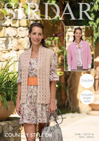 Sirdar Jacket and Waistcoat Crochet Pattern in Country Style DK 7937P PDF DOWNLOAD