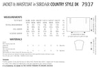 Sirdar Jacket and Waistcoat Crochet Pattern in Country Style DK 7937P PDF DOWNLOAD