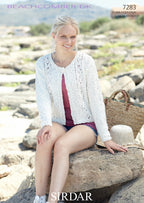 Sirdar Cardigans Knitting Pattern in Sirdar Beachcomber DK 7283P PDF DOWNLOAD