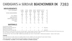Sirdar Cardigans Knitting Pattern in Sirdar Beachcomber DK 7283P PDF DOWNLOAD