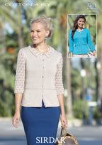 Sirdar Cardigan Knitting Pattern in Sirdar Cotton 4ply 7311P PDF DOWNLOAD