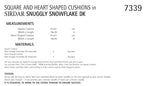 Sirdar Square and Heart Shaped Cushions Knitting Pattern in Sirdar Snowflake DK 7339P PDF DOWNLOAD