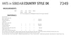 Sirdar Hats Knitting Pattern in Sirdar Country Style DK 7349P PDF DOWNLOAD