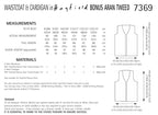 Hayfield Waistcoat and Cardigan Knitting Pattern in Hayfield Bonus Aran Tweed 7369P PDF DOWNLOAD