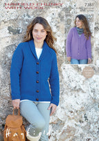 Hayfield Cardigans Knitting Pattern in Hayfield Chunky with Wool 7381P PDF DOWNLOAD