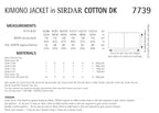 Sirdar Kimono Jacket Crochet Pattern in Sirdar Cotton DK 7739P PDF DOWNLOAD