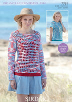 Sirdar Top Crochet Pattern in Sirdar Beachcomber DK 7761P PDF DOWNLOAD