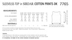 Sirdar Sleeveless Top Knitting Pattern in Sirdar Cotton Prints DK 7765P PDF DOWNLOAD
