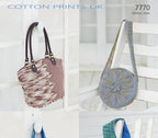 Sirdar Bags Knitting Pattern in Sirdar Cotton Prints and Cotton DK 7770P PDF DOWNLOAD