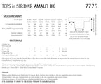 Sirdar Tops Knitting Pattern in Sirdar Amalfi DK 7775P PDF DOWNLOAD