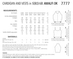 Sirdar Cardigan and Vests Knitting Pattern in Sirdar Amalfi DK 7777P PDF DOWNLOAD