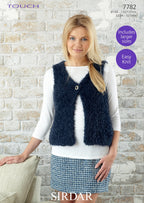 Sirdar Womans Gilet Knitting Pattern in Sirdar Touch 7782P PDF DOWNLOAD