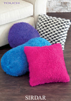 Sirdar Cushion Covers Knitting Pattern in Sirdar Touch and Country Style DK 7781P PDF DOWNLOAD