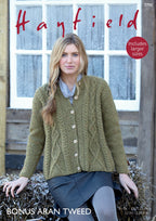 Hayfield Swing Coat Knitting Pattern in Hayfield Bonus Aran Tweed 7795P PDF DOWNLOAD
