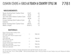 Sirdar Cushion Covers Knitting Pattern in Sirdar Touch and Country Style DK 7781P PDF DOWNLOAD