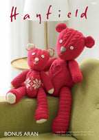 Hayfield Patchwork Bears Knitting Pattern in Hayfield Bonus Aran 7802P PDF DOWNLOAD