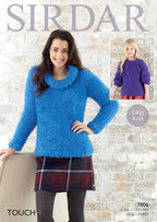 Sirdar Sweaters Knitting Pattern in Sirdar Touch 7806P PDF DOWNLOAD
