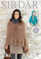 Sirdar Ponchos Knitting Pattern in Sirdar Touch 7807P PDF DOWNLOAD