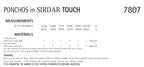 Sirdar Ponchos Knitting Pattern in Sirdar Touch 7807P PDF DOWNLOAD