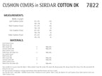 Sirdar Cushion Covers Crochet Pattern in Sirdar Cotton DK 7822P PDF DOWNLOAD