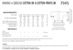 Sirdar Kimono Crochet Pattern in Cotton DK and Cotton Prints DK 7945P PDF DOWNLOAD