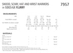 Sirdar Snood, Scarf, Hat and Wrist Warmers Knitting Pattern in Flurry 7957P PDF DOWNLOAD