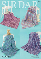 Sirdar Blankets Knitting Pattern in Flurry 7959P PDF DOWNLOAD