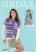 Sirdar Cardigans Knitting Pattern in Flurry 7961P PDF DOWNLOAD