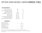 Sirdar Foot Stool Covers and Rugs Knitting Pattern in Sirdar Gorgeous 7965P PDF DOWNLOAD