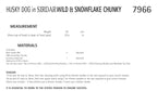 Sirdar Husky Dog Knitting Pattern in Sirdar Wild and Snowflake Chunky 7966P PDF DOWNLOAD