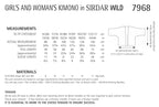 Sirdar Kimonos Knitting Pattern in Sirdar Wild 7968P PDF DOWNLOAD