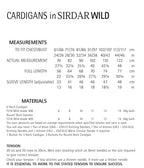 Sirdar Cardigans Knitting Pattern in Sirdar Wild 7970P PDF DOWNLOAD
