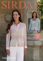 Sirdar Cardigan and Waistcoat Knitting Pattern in Sirdar Toscana DK 7976P PDF DOWNLOAD