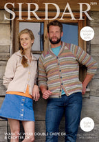 Sirdar Cardigans Knitting Pattern in Crofter DK and Double Crepe DK 7979P PDF DOWNLOAD