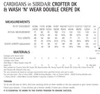 Sirdar Cardigans Knitting Pattern in Crofter DK and Double Crepe DK 7979P PDF DOWNLOAD