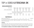Sirdar Top Knitting Pattern in Sirdar Toscana DK 7972P PDF DOWNLOAD