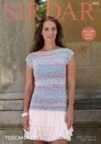 Sirdar Top Knitting Pattern in Sirdar Toscana DK 7972P PDF DOWNLOAD