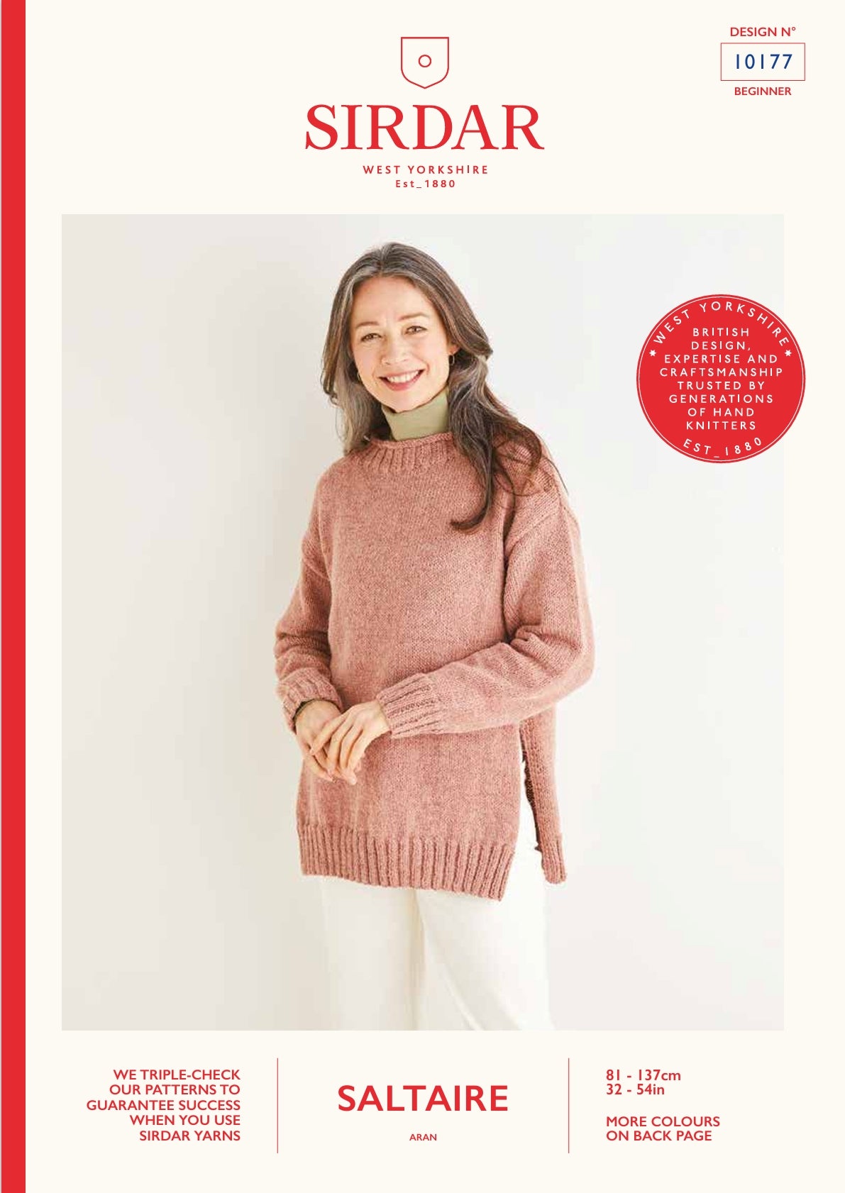 Sirdar Sweater Knitting Pattern in Aran 10177P PDF DOWNLOAD