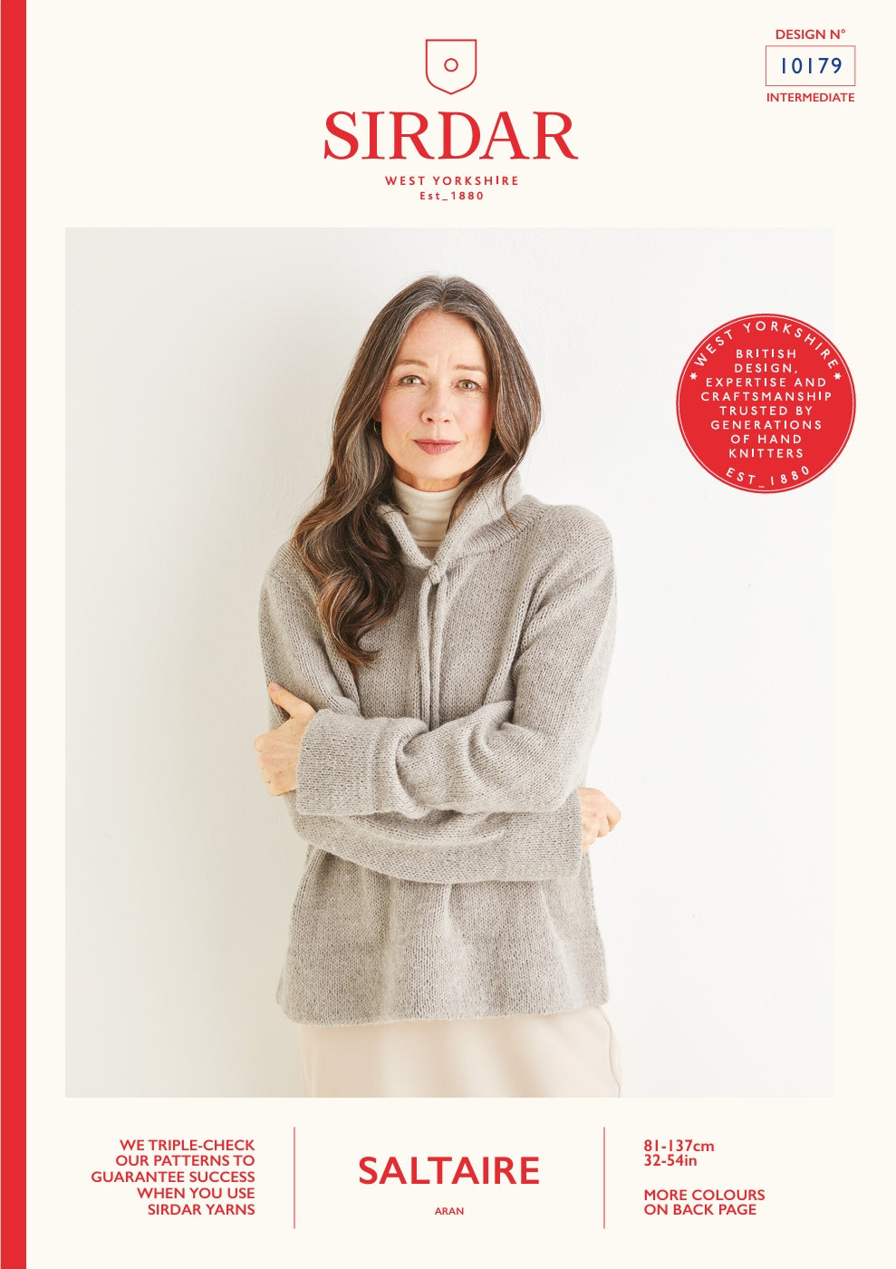 Sirdar Hooded Sweater Knitting Pattern in Aran 10179P PDF DOWNLOAD