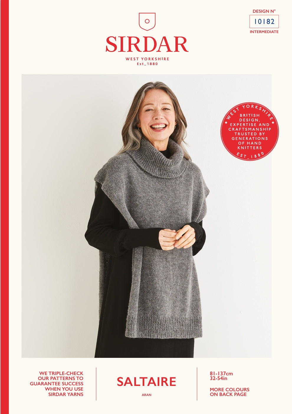 Sirdar Poncho Knitting Pattern in Aran 10182P PDF DOWNLOAD