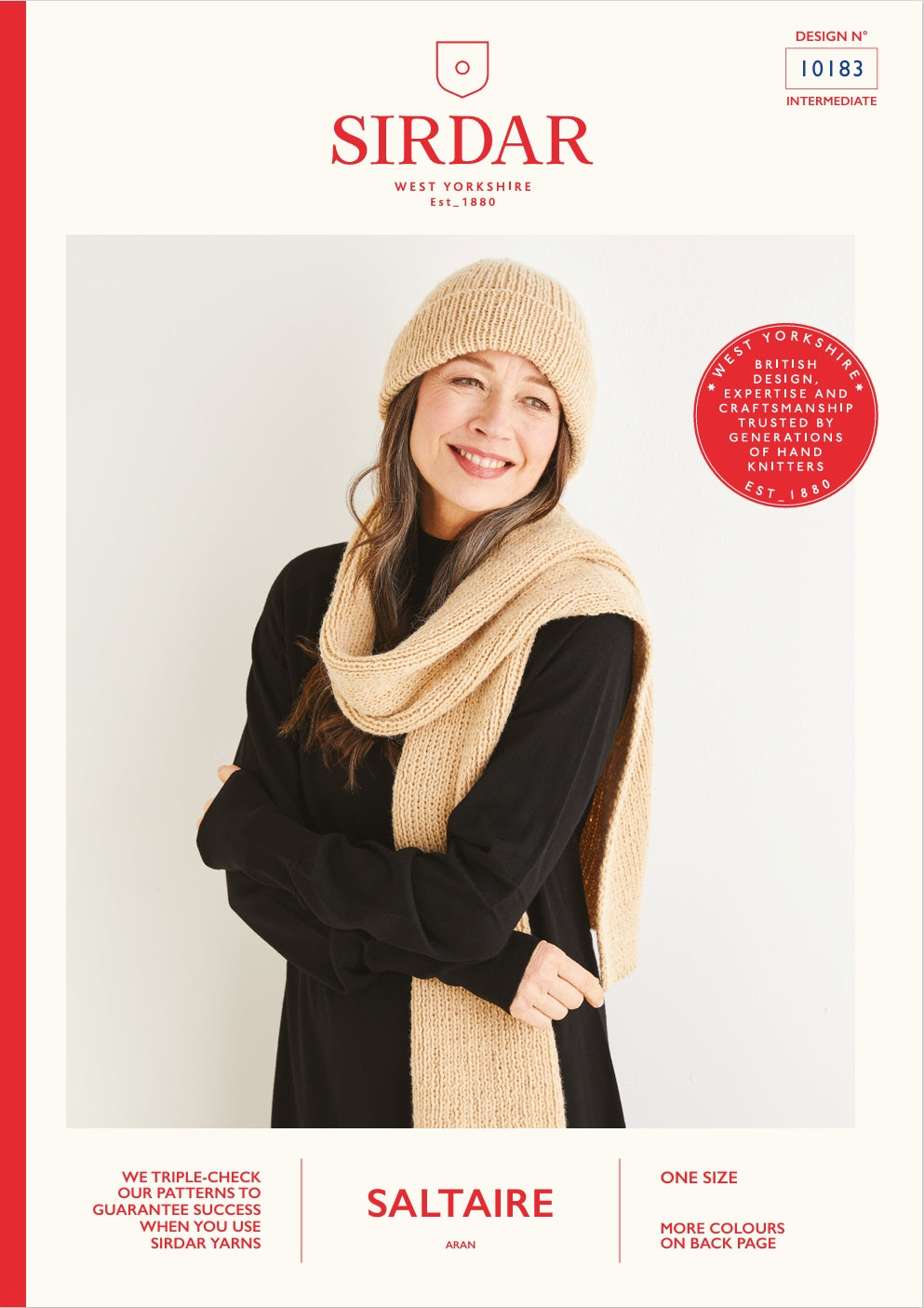 Sirdar Hat & Scarf Knitting Pattern in Aran 10183P PDF DOWNLOAD