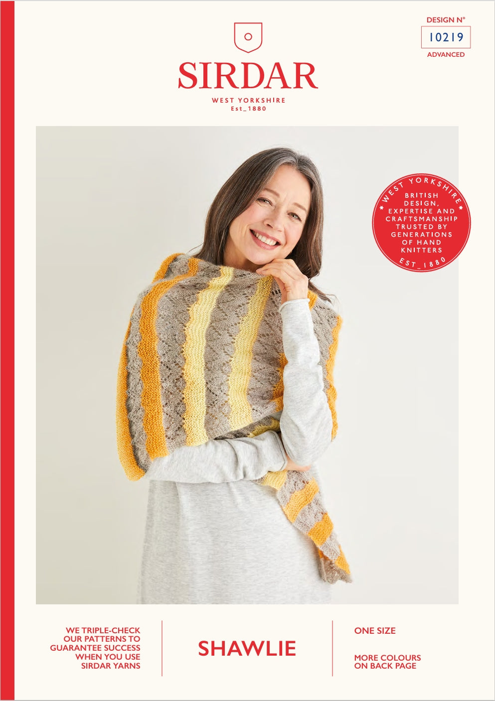 Sirdar Shawl Knitting Pattern in 4ply 10219P PDF DOWNLOAD