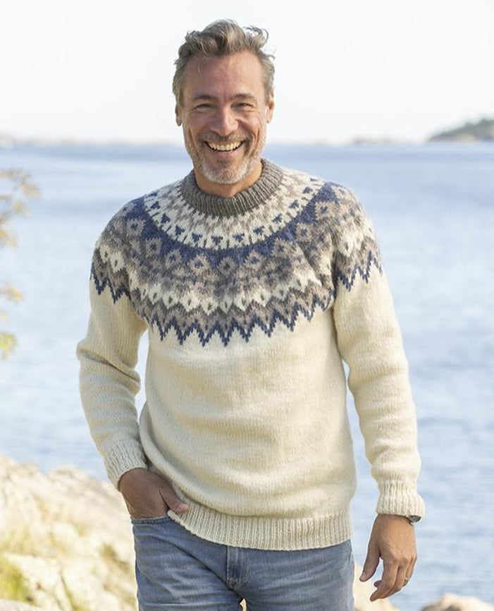 Viking Yarn Ladies / Mens Sweater Knitting Pattern in Viking Wool 2329-1fP PDF DOWNLOAD
