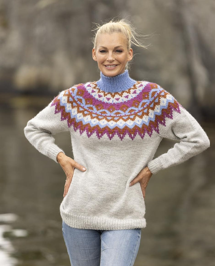 Viking Yarn Ladies / Mens Sweater Knitting Pattern in Viking Wool 2329-1eP PDF DOWNLOAD