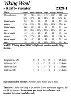 Viking Yarn Ladies / Mens Sweater Knitting Pattern in Viking Wool 2329-1bP PDF DOWNLOAD