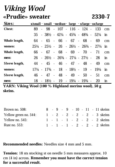 Viking Yarn Mens & Ladies Sweater Knitting Pattern in Viking Wool 2330-7cP PDF DOWNLOAD