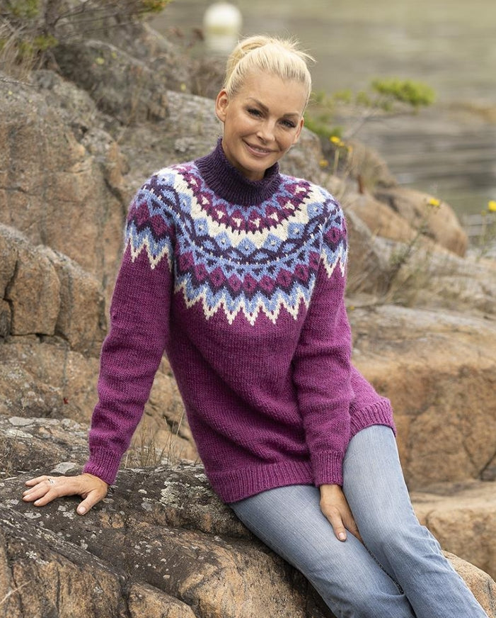 Viking Yarn Ladies / Mens Sweater Knitting Pattern in Viking Wool 2329-1dP PDF DOWNLOAD